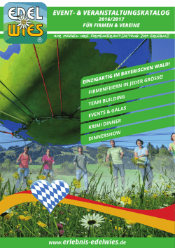 EVENT ...Wir machen Ihre Firmenveranstaltung zum Erlebnis!