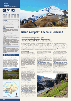 Island kompakt: Erlebnis Hochland