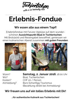 Erlebnis-Fondue - [www.friiischtailer.ch]