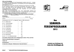 sommer- ferienprogramm ferienprogramm