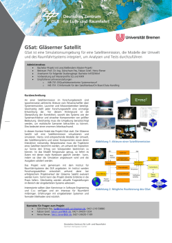 GSat: Gl&auml;serner Satellit - Informatik - FB3