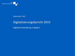 Digitalisierungsbericht TV in Bayern 2015
