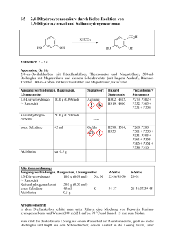 6.5 2,4-Dihydroxybenzoesäure durch Kolbe