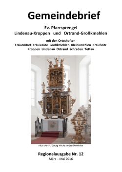 Gemeindebrief - Kirche Lindenau
