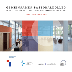 Gemeinsames Pastoralkolleg - Institut für Aus