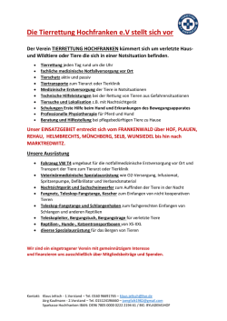 Die Tierrettung Hochfranken e.V stellt sich vor