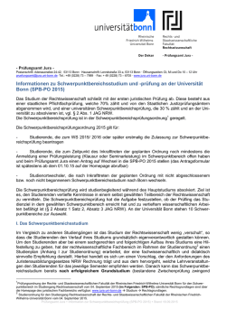 Merkblatt zum Schwerpunktbereich