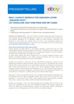 ebay launcht bereich f&uuml;r sneaker-lover