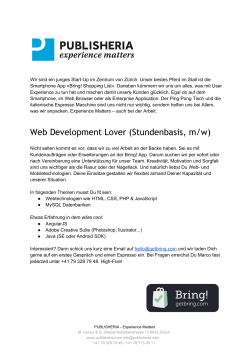 Web Development Lover (Stundenbasis, m/w)