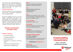 Kompaktausbildung Schulsanitätsdienst