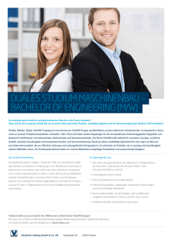 duales studium maschinenbau &ndash; bachelor of engineering