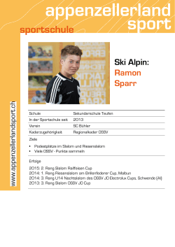 Ramon Sparr - Appenzellerland Sport