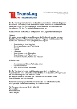 Die TLI TransLog International ist ein Speditionsunternehmen mit