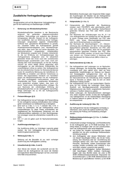 Zusätzliche Vertragsbedingungen für Bauleistungen (ZVB-VOB)