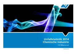 Unfallstatistik 2014 "Chemische Industrie"