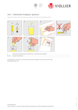 Urin – Chemische Analysen: Spoturin