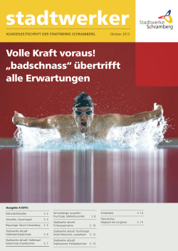 Ausgabe 4/2015 - Stadtwerke Schramberg