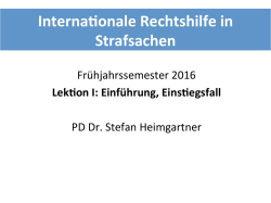 IRSG Lektion I