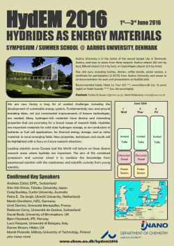 hydrides as energy materials