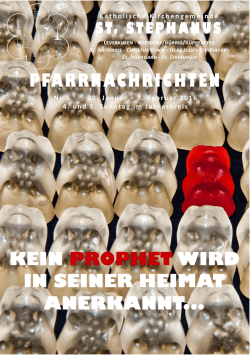 Die neuen Pfarrnachrichten