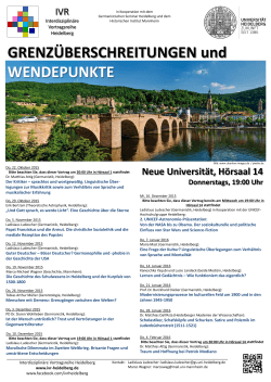 Veranstaltungsprogramm - Universität Heidelberg