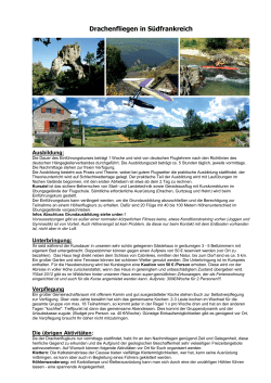 Informationsblatt des Drachenflugzentrums