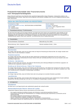 Produktinformationsblatt