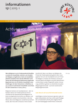 informationen Achtung vor dem Anderen