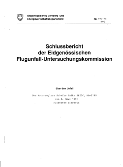 Schlussbericht der Eidgenössischen