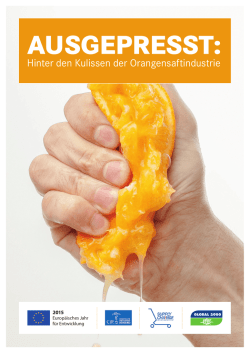 Ausgepresst - Christliche Initiative Romero eV