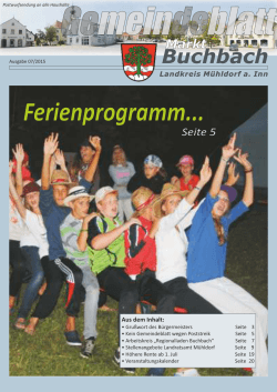 Gemeindeblatt 07 2015