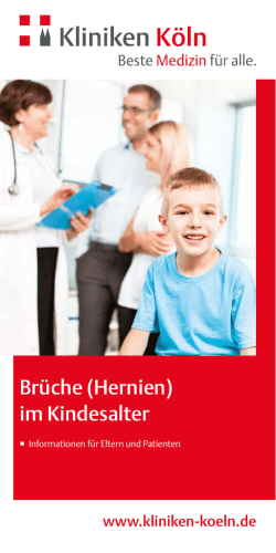 Brüche (Hernien) - Kliniken der Stadt Köln