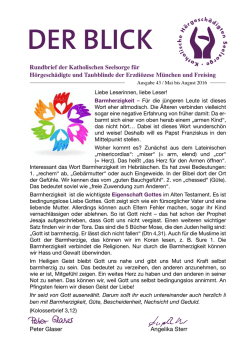 Der neue Blick ist da! Nr. 43 von Mai bis September 2016