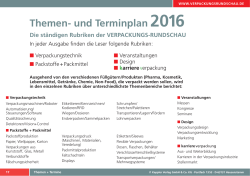 Themen- und Terminplan 2016