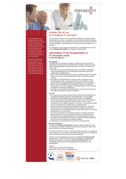 Informatiker/-in als Gruppenleiter/-in IT-L&ouml;sungen Justiz