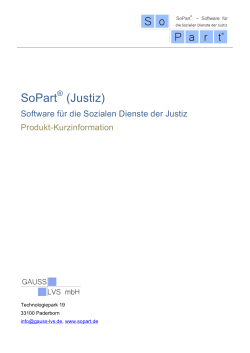 SoPart (Justiz) - GAUSS