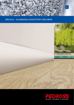 SPECIALS - ALUMINIUM, KUNSTSTOFF UND MEHR