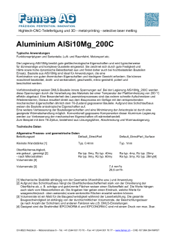 Aluminium AlSi10Mg_200C