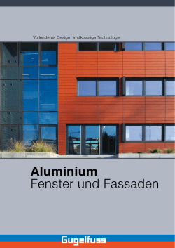 Aluminium Fenster und Fassaden