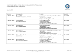 Allgemeine Bauaufsichtliche Pr&uuml;fzeugnisse