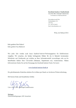 Kardinal Innitzer Studienfonds