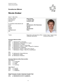 Nicola Graber - Schweizerischer Turnverband