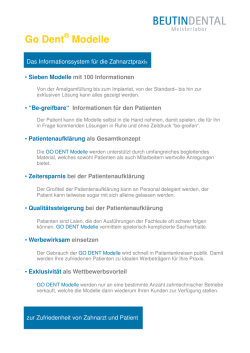 Go Dent Modelle - Beutin Dental Meisterlabor