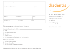 Dr. med. dent. Tomas Lang Spezialist für Endodontie Rellinghauser