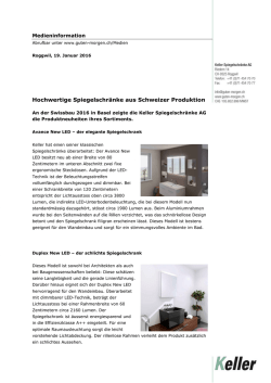 Hochwertige Spiegelschr&auml;nke aus Schweizer Produktion
