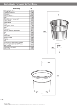 Teileliste Salatschleuder mit wasserdichtem Deckel