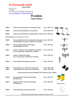 Preisliste - Ds Eiermandli