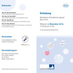 Einladung - Universitätsklinikum Bonn