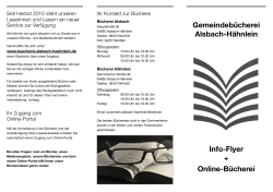 Flyer Bücherei - Alsbach