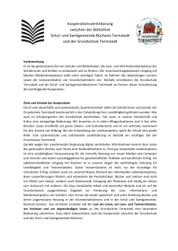 Kooperationsvertrag Grundschule Tarmstedt